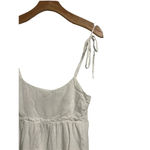 SheIn  Babydoll Sun Dress Women's Size Medium White Tiered Ruffle Sleeveless NEW Photo 2