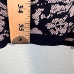 Torn By Ronny Kobo Ronny Kobo Torn Tan Black Floral Knit Sweater Dress Womens XS Mini Short Sleeve Photo 2