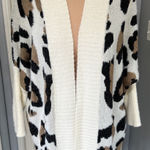 Animal Leopard Print Cozy Long Line Cardigan Sweater Soft Comfy Photo 0