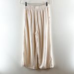 Z Supply  High Rise Wide Leg Farrah Linen Blend Pants Trousers Cream Ivory Small Photo 8