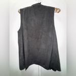 Jack by BB Dakota NWT  Vest Sz Medium Black Asymmetrical Suede Texture Photo 3