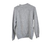 Karen Scott  Marled Button Neck Cable Knit Sweater Pullover Gray Size Medium Photo 1