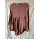 We The Free Womens Clover Split Neck Babydoll Top in Antique Oak Size Small Photo 1