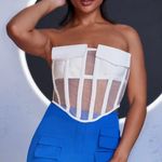 Club L White Strapless Utility Pocket Corset Top Photo 0