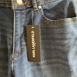 Karl Lagerfeld Straight Leg High Rise Jeans Photo 5