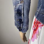 Abercrombie & Fitch Size Small Blue Denim Jacket 3/4 Sleeves Button Up Photo 10