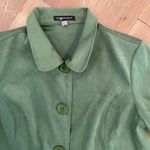Counterparts Womens Green Blazer Size 18 Faux Suede Stretch Photo 2