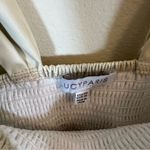 Lucy Paris ✨  August Faux Leather Smocked Tank Top Cream XS Photo 6