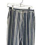Michael Kors Michael‎ Kors Women's Size 2 Blue White Striped Flair Leg Pants Photo 1
