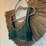 Xhilaration  Green Crop Top with White Trim Photo 3