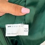 ASOS  Emerald green satin dress Photo 9