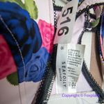 Seafolly floral print bikini top, women size 6 Photo 6