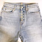7 For All Mankind | High-Rise Button Fly Skinny Jeans in Vail size 27 Photo 5