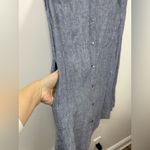 Magaschoni  Blue 100% Linen dress Size S Photo 2