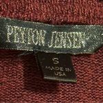 Peyton Jensen ‎ burgundy/wine knot front lightweight sweater small KTP801682EV Photo 4