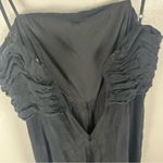 Madewell Black Ruched Crop Straight Leg Jumpsuit, Size 6 Photo 10