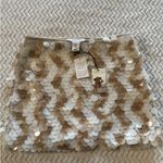 Sincerely Jules Cream Sequin Mini Skirt Size XS Photo 5