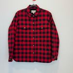 Current/Elliott Current Elliott Red Black Plaid‎ Sherpa Workman Shacket Jacket Size 2/ M Photo 2