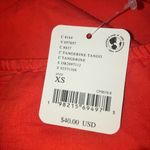 Free People  Womens Orange Printemps Peplum Top Photo 4