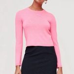 Aritzia Babaton Nathaniel Merino Wool Sweater Fluro Pink Photo 0
