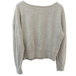 Anthropologie  Maeve Ligonier Terry Sweatshirt Light Gray Size Large Photo 4