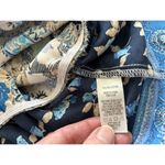 Stitch Fix  Nine Britton Women’s Blue Floral Faux Wrap Ruffle Tank Top Size S Photo 5