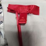 Jennifer Lopez  Floral Cold Shoulder Blouse - Pink, Black, Blue Photo 6