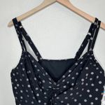 Coco reef  Womens Plus Size 22W/44DD Navy Polka Dot Tankini Top Swimsuit Photo 2