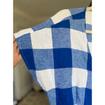 Old Navy  Wrap Dress Gingham Blue White Cottagecore Preppy Summer Picnic Coastal Photo 8