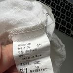 Cloth Scenery Swiss Dot White Linen Top Womens Small Boho Coastal Beach Nautical Photo 9