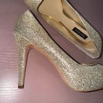 White House | Black Market Dancer 8.5 gold sparkle platform stilettos Photo 2