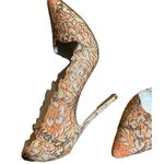 Alice + Olivia Dina Rose Cutout Overlay Dress Pumps - Coral 7.5 Photo 10