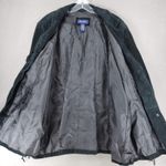 Denim & Co. Women Size 2X Suede Leather Fringed Jacket Blazer Black Photo 1