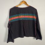 Natural Life  Molly long sleeve striped top size medium grey pink blue green Photo 3