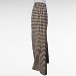 Cato Tan Coffee Plaid High Rise Wide Leg Trouser Pants Size 14 Photo 3