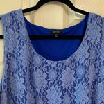 Apt. 9 light blue lace floral sleeveless dress 1X Photo 2