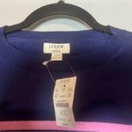 J.Crew Teddie Navy Blue Pink Striped Sweater Cotton NWT Size XXS Crewneck Photo 6