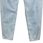 American Eagle SZ 2 Baggy Jeans Distressed Rips Hi-Rise Zip-Fly Pockets Whisker Photo 5