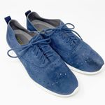 Cole Haan Zerogrand Women's Blue Suede Leather Lace Up Shoes Size 6 1/2 B GUC Photo 3