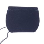 Solid Black Velvet Evening Crossbody Snap Photo 2