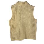 John‎ Branigan Weavers Cable Knit Wool Vest Cream Ivory Aran Style Ireland M Size M Photo 4