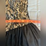 Gunne Sax  Jessica McLintock Black Lace and Taffeta strapless dress Vintage Size9 Photo 9