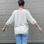 Treasure & Bond  Cashmere Blend V-Neck Sweater in Oatmeal Beige Size XL Photo 1