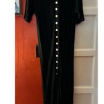 Free People  Riding Waves Midi Sweater, Black Medium Photo 4