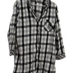Victoria's Secret Victoria’s Secret women’s size large plaid button down long sleeve shirt Photo 0