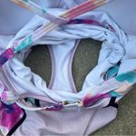 Torrid Slim Fix Underwire Piping One Piece Swimsuit Purple Floral Water 0 D/DD Photo 6