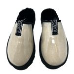 Wild Pair  Portia Cream & Black Faux Fur Insoles Slippers Size 6 Photo 2