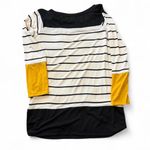 Vine & Love Striped Colorblock Long Sleeve Tee Photo 1