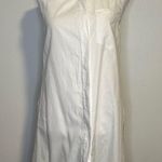 Anthropologie Maeve white button down sleeveless shirt dress size 00 NWT Photo 1