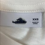 Aritzia  TNA White Short Sleeve Shoulder Striped Photo 4